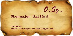 Obermajer Szilárd névjegykártya